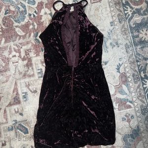 Velvet Backless Dress